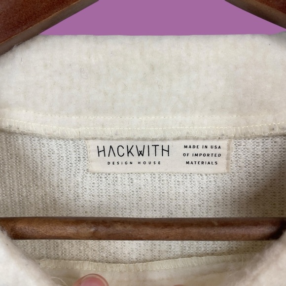 Hackwith Cozy White Sweater 4XL - Picture 5 of 8